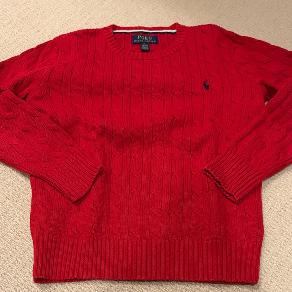 Polo Ralph Lauren Other - Polo by Ralph Lauren Boy’s Vibrant Red Crewneck Sweater